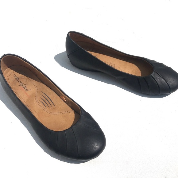 Natural Soul by Naturalizer Black Flats Size 7 - Picture 3 of 5